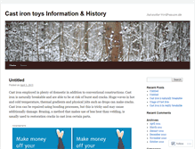 Tablet Screenshot of castirontoys.wordpress.com