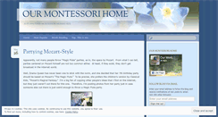 Desktop Screenshot of ourmontessorihome.wordpress.com