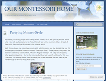 Tablet Screenshot of ourmontessorihome.wordpress.com