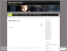 Tablet Screenshot of maffutbol.wordpress.com