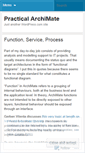 Mobile Screenshot of practicalarchimate.wordpress.com
