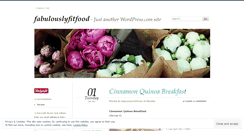 Desktop Screenshot of fabulouslyfitfood.wordpress.com