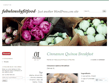 Tablet Screenshot of fabulouslyfitfood.wordpress.com