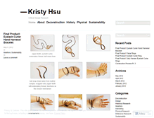 Tablet Screenshot of kristyhsu.wordpress.com