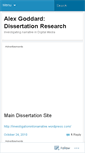 Mobile Screenshot of aliegdissertation.wordpress.com