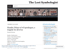 Tablet Screenshot of lostsymbologist.wordpress.com
