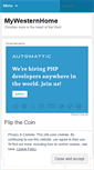 Mobile Screenshot of mywesternhome.wordpress.com