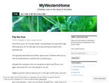 Tablet Screenshot of mywesternhome.wordpress.com