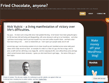 Tablet Screenshot of friedchocolate.wordpress.com