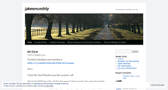 Desktop Screenshot of jakesmonthly.wordpress.com