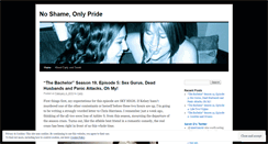 Desktop Screenshot of noshameonlypride.wordpress.com