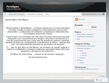 Tablet Screenshot of p4rad1gma.wordpress.com