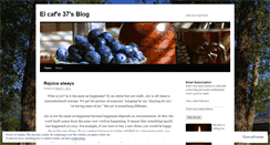 Desktop Screenshot of elcafe37.wordpress.com