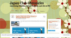 Desktop Screenshot of japanclubfiu.wordpress.com