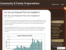 Tablet Screenshot of communitypreparedness.wordpress.com