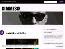 Tablet Screenshot of gimmesix.wordpress.com