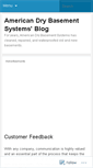 Mobile Screenshot of americandrybasementsystems.wordpress.com