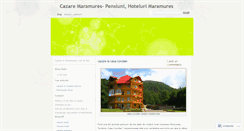 Desktop Screenshot of cazareinmaramures.wordpress.com