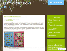 Tablet Screenshot of lastingcreations.wordpress.com