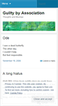 Mobile Screenshot of guiltybyassociation.wordpress.com