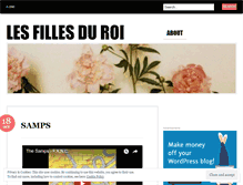 Tablet Screenshot of lesfillesduroi.wordpress.com