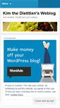 Mobile Screenshot of kimthedietitian.wordpress.com