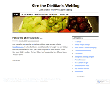 Tablet Screenshot of kimthedietitian.wordpress.com