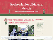 Tablet Screenshot of gruzjakrakow.wordpress.com