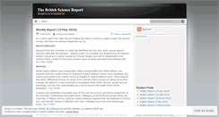 Desktop Screenshot of britishsciencereport.wordpress.com