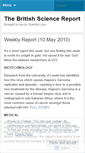 Mobile Screenshot of britishsciencereport.wordpress.com