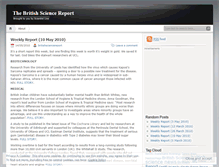 Tablet Screenshot of britishsciencereport.wordpress.com