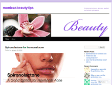 Tablet Screenshot of monicasbeautytips.wordpress.com