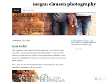 Tablet Screenshot of meganclausenphotography.wordpress.com