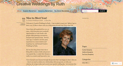 Desktop Screenshot of creativeweddingsbyruth.wordpress.com
