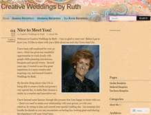 Tablet Screenshot of creativeweddingsbyruth.wordpress.com