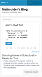 Mobile Screenshot of mattmulder.wordpress.com