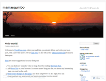 Tablet Screenshot of mamasgumbo.wordpress.com