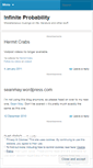 Mobile Screenshot of infiniteprobability.wordpress.com