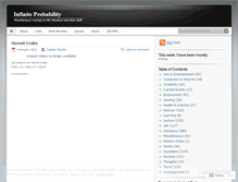 Tablet Screenshot of infiniteprobability.wordpress.com