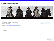 Tablet Screenshot of abqhorseunitfund.wordpress.com