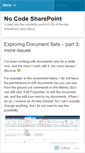 Mobile Screenshot of nocodesharepoint.wordpress.com