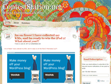 Tablet Screenshot of conteststation.wordpress.com