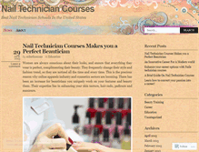 Tablet Screenshot of nailtechnicians.wordpress.com