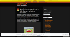 Desktop Screenshot of olubukk.wordpress.com