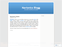 Tablet Screenshot of navionics.wordpress.com