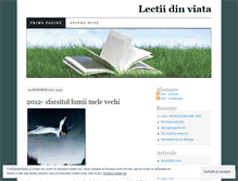Tablet Screenshot of lectiidinviata.wordpress.com