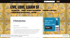 Desktop Screenshot of livelovelearnsf.wordpress.com