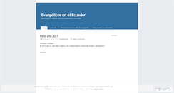 Desktop Screenshot of ecuadorevangelico.wordpress.com