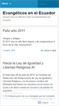 Mobile Screenshot of ecuadorevangelico.wordpress.com