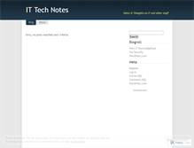 Tablet Screenshot of ittechnotes.wordpress.com